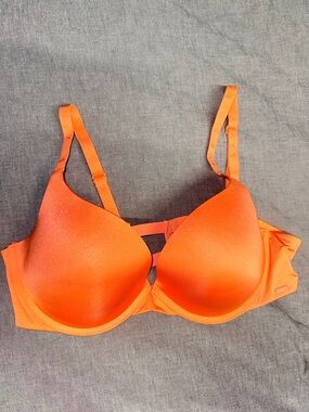 Savage X Fenty Orange T-Shirt Bra with Strappy Back